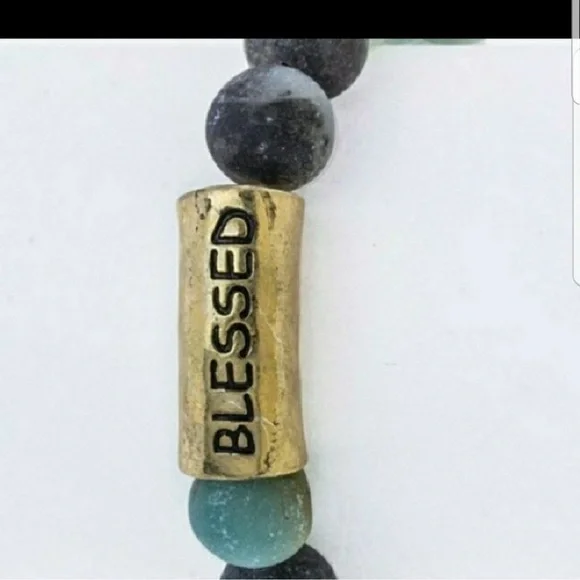 Natural Wood Grain Smooth Beads Bracelets - Picture 3 of 3